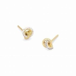 ISO do not buy. Kendra Scott Gold and diamond love knot earrings/ring